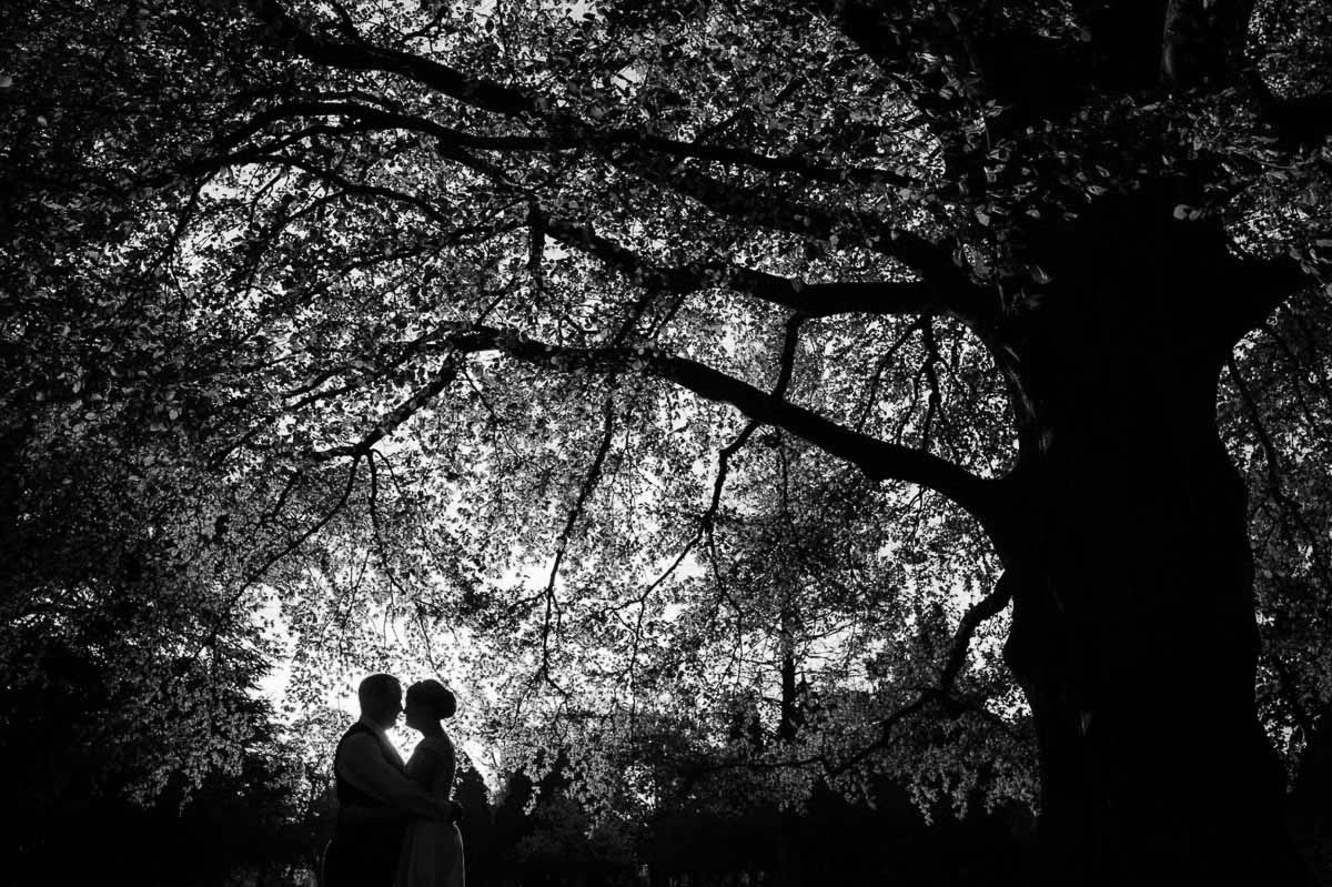 sort hvid foto bryllup